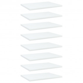 Shelf Set of 8 White Engineered wood 15.7 x 11.8 x 0.6 ...