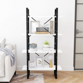 Book Cabinet White Engineered wood, metal Medium Book C...
