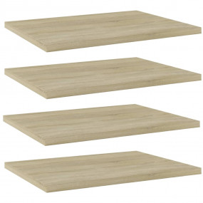Shelf Set of 4 Sonoma Oak Engineered Wood 15.7x11.8 in