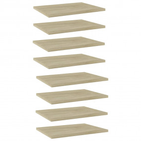 Shelf Set of 8 Sonoma oak Engineered wood Medium Simple...