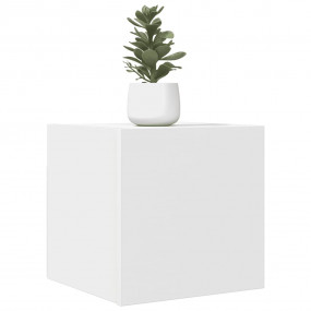 TV Cabinet White Engineered wood Small TV Cabinet Recta...