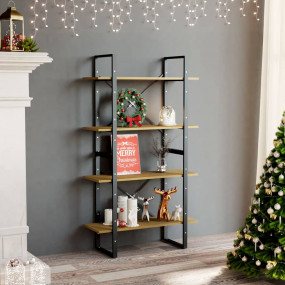Book Cabinet Untreated Solid Pine Solid pine wood, meta...