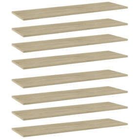 Shelf Set of 8 Sonoma oak Engineered wood 39.4 in x 11....