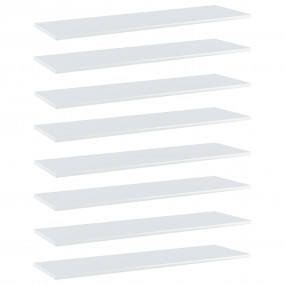 Shelf Set of 8 High gloss white Engineered wood