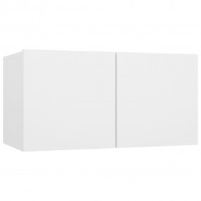 TV Cabinet White Engineered wood 23.6x11.8x11.8 in TV C...