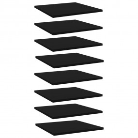 Shelf Set of 8 Black Engineered wood Medium Simple Shel...