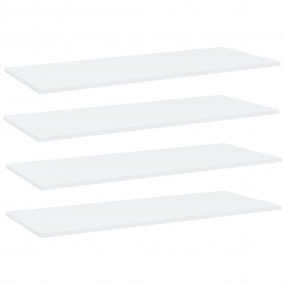 Shelf Set of 4 White Engineered wood Large Simplistic S...
