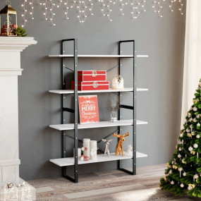 Book Cabinet White Engineered wood Medium Book Cabinet