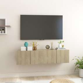 TV Cabinet Set of 2 Sonoma oak Engineered wood