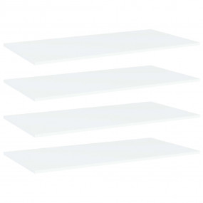 Shelf Set of 4 White Engineered wood 39.4 x 19.7 x 0.6 ...