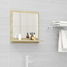 Mirror Sonoma oak Engineered wood, acrylic Small Mirror...