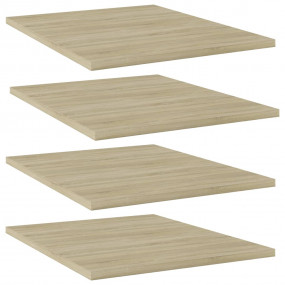 Shelf Set of 4 Sonoma oak Engineered wood Medium