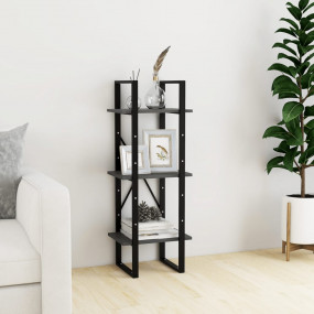 Book Cabinet Grey Solid pinewood Medium Book Cabinet