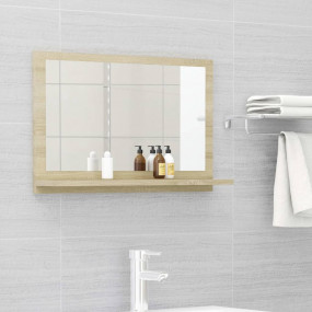 Mirror Sonoma oak Engineered wood, acrylic 23.6 x 4.1 x...