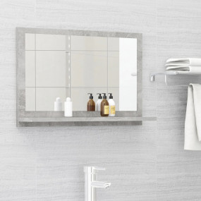 Mirror Concrete grey Engineered wood Wall mounting