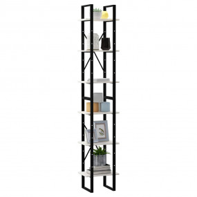 High Cabinet White Solid Pine Wood, Metal Tall High Cab...