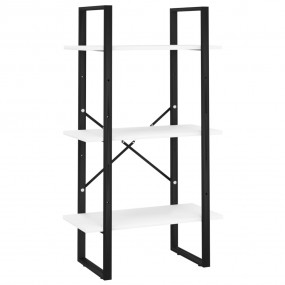 Storage Shelf White Metal Medium Storage Shelf Rectangu...