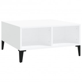 Coffee Table White Engineered wood, metal Compact Coffe...