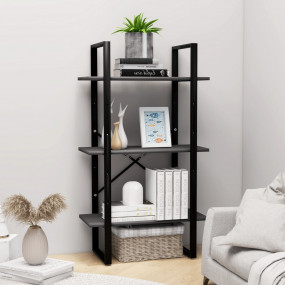 Storage Shelf Grey Metal Medium Storage Shelf Rectangul...
