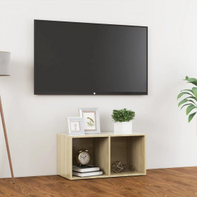 TV Cabinet Sonoma Oak Engineered Wood 28.3x13.8x14.4 in