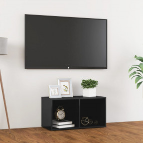 TV Cabinet High gloss grey Engineered wood Medium TV Ca...