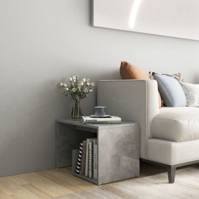 Side Table Concrete gray Engineered wood