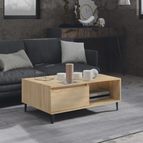Coffee Table Sonoma oak Engineered wood, metal Medium