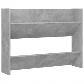 Wall Shoe Cabinet Concrete gray Engineered wood Compact