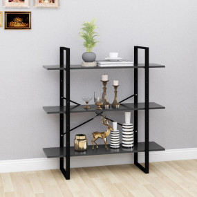 Book Cabinet Grey Engineered wood, metal Medium Book Ca...