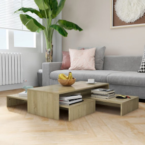 Nesting Coffee Table Set Sonoma oak Engineered wood