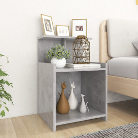 Bed Cabinet Concrete grey Engineered wood 15.7 x 13.8 x...
