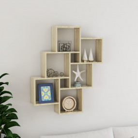 Wall Shelf Sonoma oak Engineered wood Medium Wall Shelf...