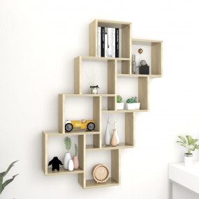 Wall Shelf Sonoma Oak Engineered Wood Medium Wall mount...