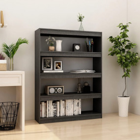 Book Cabinet Grey Solid pinewood Book Cabinet Rectangul...