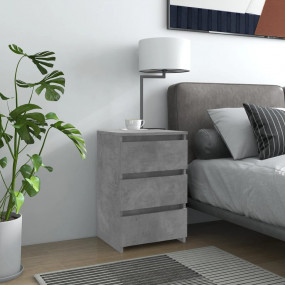 Bed Cabinet Concrete grey Engineered wood Medium Bed Ca...