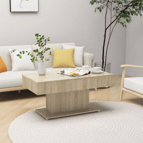 Coffee Table Sonoma Oak Engineered Wood Medium Durable