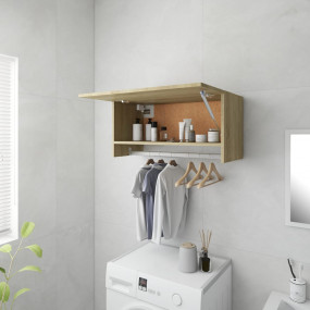 Wardrobe Sonoma oak Engineered wood Compact Wardrobe