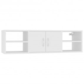 Wall Shelf White Engineered Wood 40.2 x 11.8 x 11.4 in ...