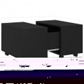 Coffee Table Black Engineered wood Small Extendable