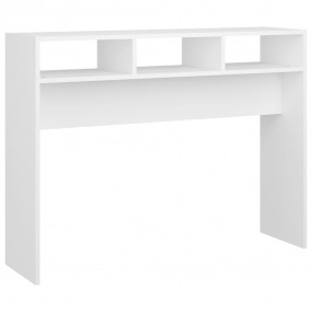 Console Table White Engineered wood Medium Console Tabl...