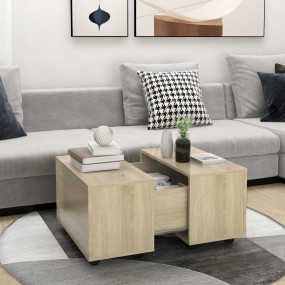 Coffee Table Sonoma oak Engineered wood Medium Extendab...