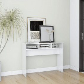 Console Table High gloss white Engineered wood