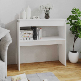 Console Table White Engineered wood 31.5 x 11.8 x 31.5 ...