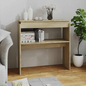 Console Table Sonoma oak Engineered wood 31.5 x 11.8 x ...