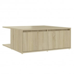 Coffee Table Sonoma oak Engineered wood 31.5x31.5x12.2 ...