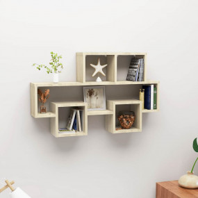 Wall Shelf Sonoma oak Engineered wood Medium Car Shelf ...