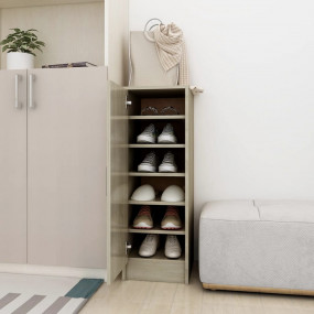 Shoe Cabinet Sonoma oak Engineered wood Medium Shoe Cab...
