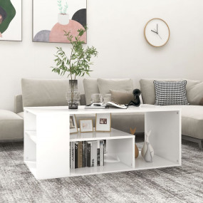 Coffee Table White Engineered wood 39.4 x 19.7 x 15.7 i...