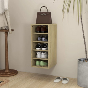 Shoe Cabinet Sonoma oak Engineered wood Medium Shoe Cab...