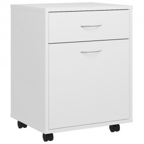 Storage Cabinet White Engineered Wood Medium Storage Ca...